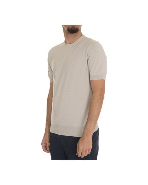Round-Neck Knitwear di Gran Sasso in Gray da Uomo