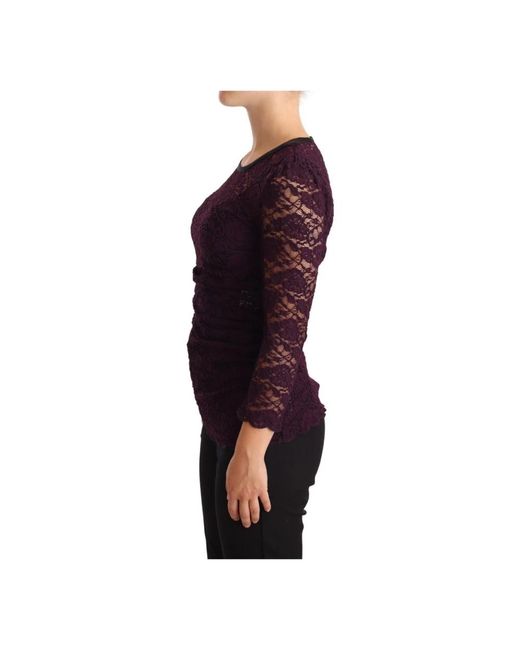 Dolce & Gabbana Purple Blouses