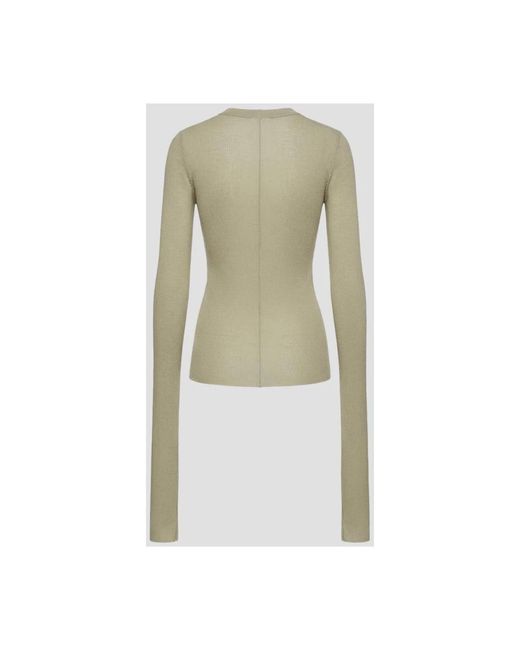 Rick Owens Green Long Sleeve Tops