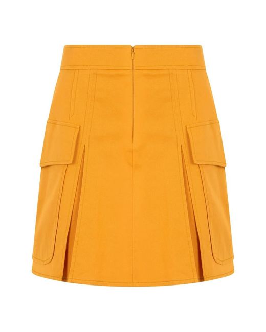 Alberta Ferretti Yellow Short Skirts