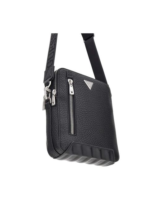 Guess Black Messenger Bags for men