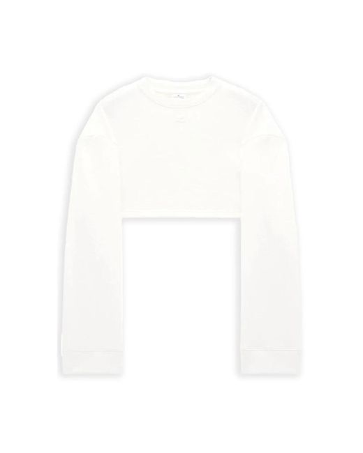 Courreges White Long Sleeve T-Shirts