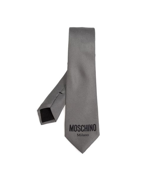Moschino Gray Ties for men