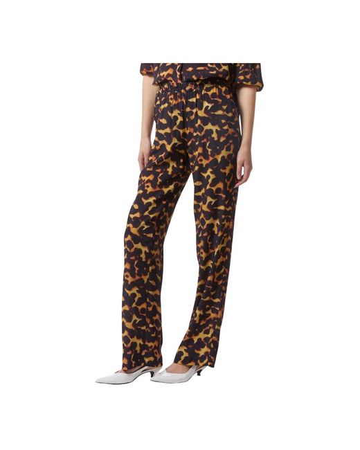 Wide Trousers Silvian Heach de color Brown