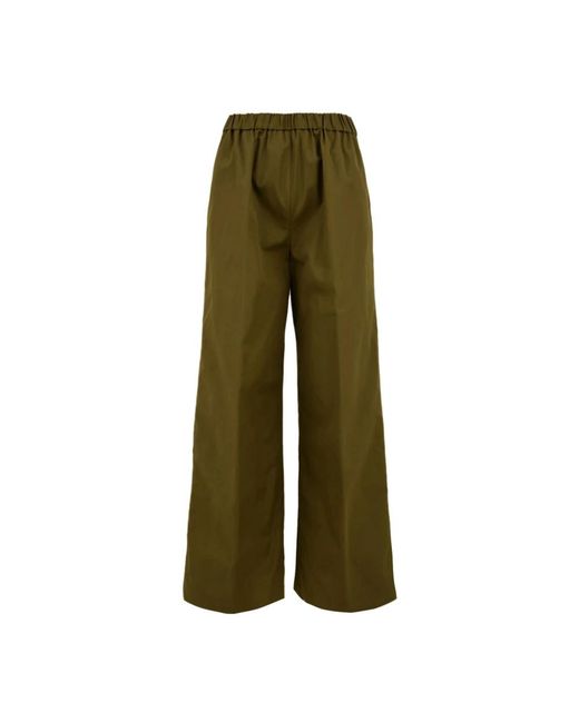 Aspesi Green Wide Trousers