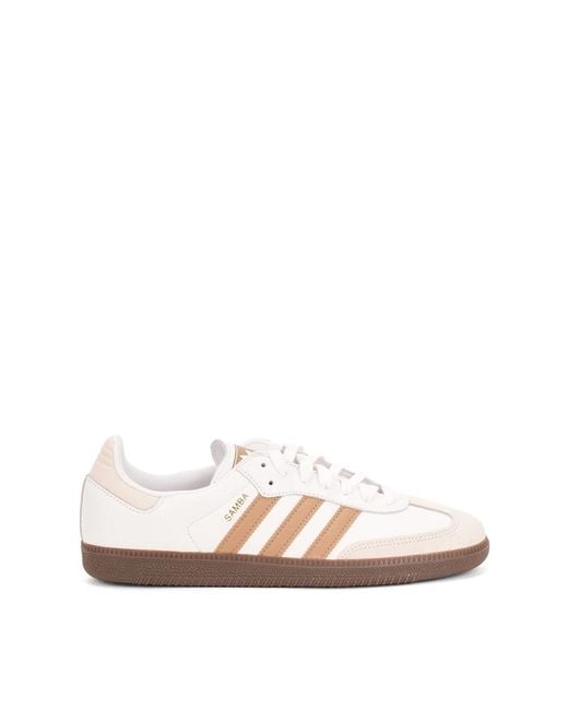 Adidas Originals Grüne Samba Og Flache Schuhe in White für Herren