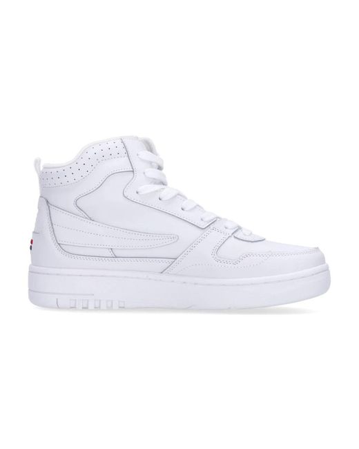 Fila Weiße high-top sneaker schnürverschluss in White für Herren