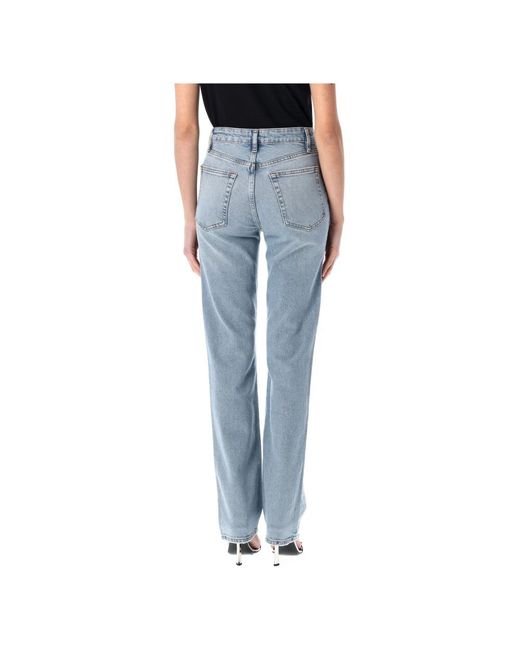 FRAME Blue Straight Fit Jeans