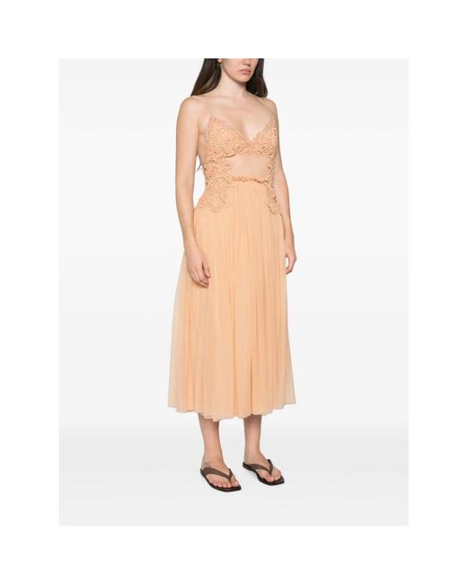 Alberta Ferretti White Midi Dresses