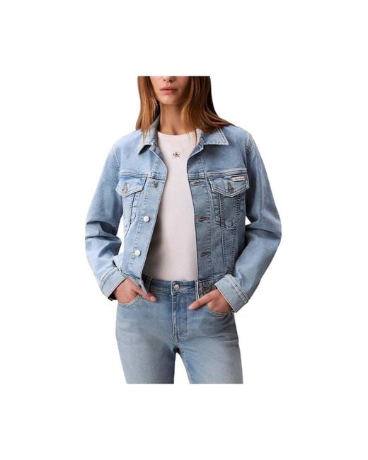 Denim Jackets Calvin Klein de color Blue