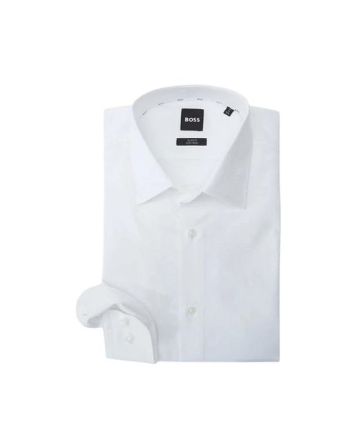 Boss White Formal Shirts for men