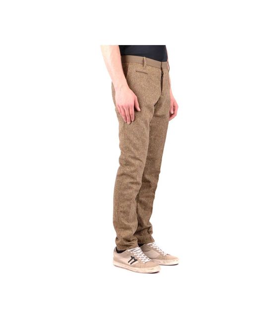Incotex Slim-Fit Broeken in het Natural voor heren