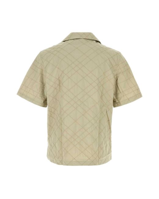 Burberry Natural Short Sleeve Shirts for men