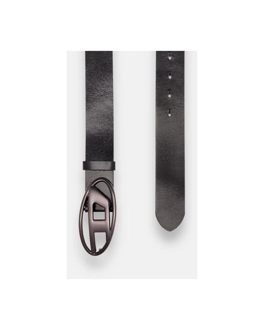 DIESEL Black Belts for men
