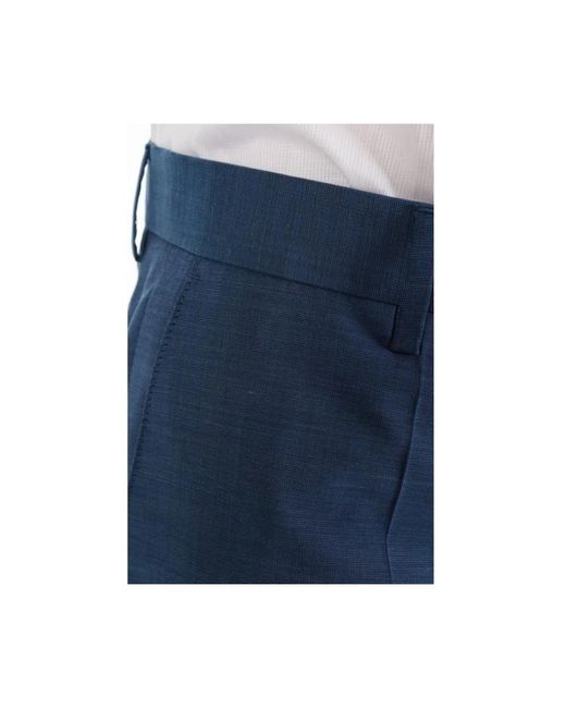 HUGO Broeken ,Blauw ,Leer Chinos in het Blue voor heren