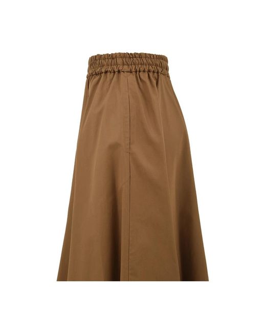 Aspesi Brown Maxi Skirts