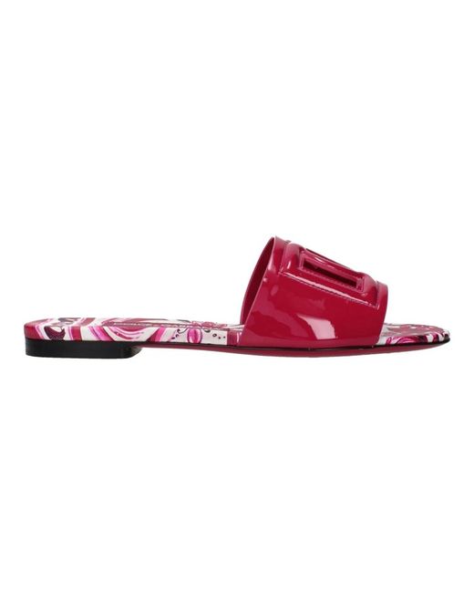 Dolce & Gabbana Sliders in het Red