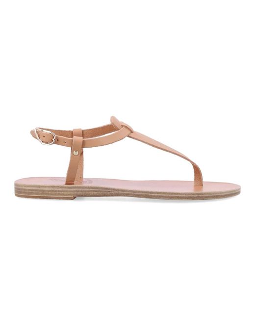 Ancient Greek Sandals Pink Flat Sandals