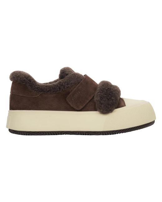 ESTRO Schoenen ,Bruin ,Leer Es8 Low-Top Sneakers in het Brown