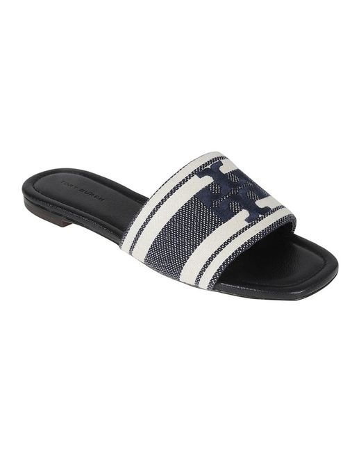 Sliders di Tory Burch in Black