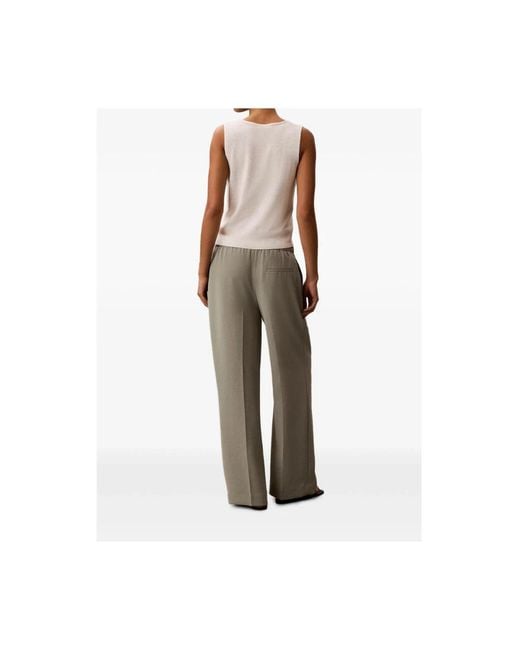 Calvin Klein Gray Wide Trousers