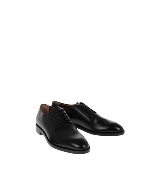 Zegna Black Dress Shoes for men