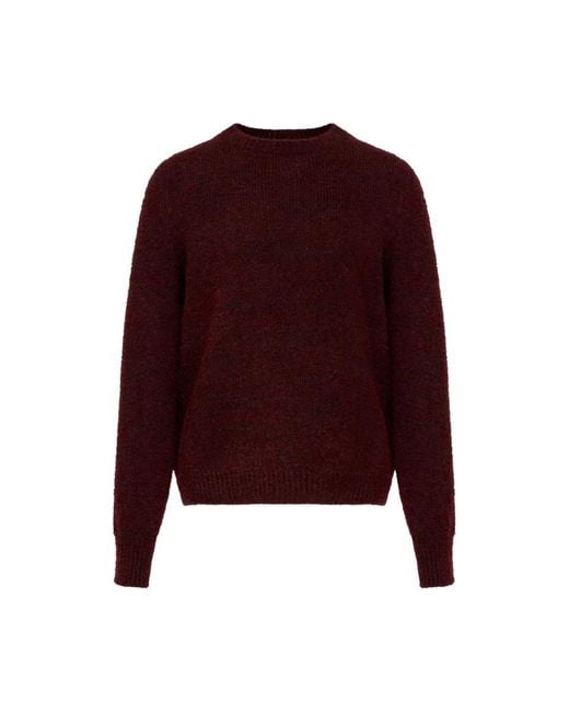 Maison Margiela Purple Round-Neck Knitwear