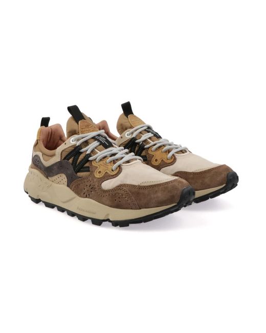 Flower Mountain Brown Sneakers for men