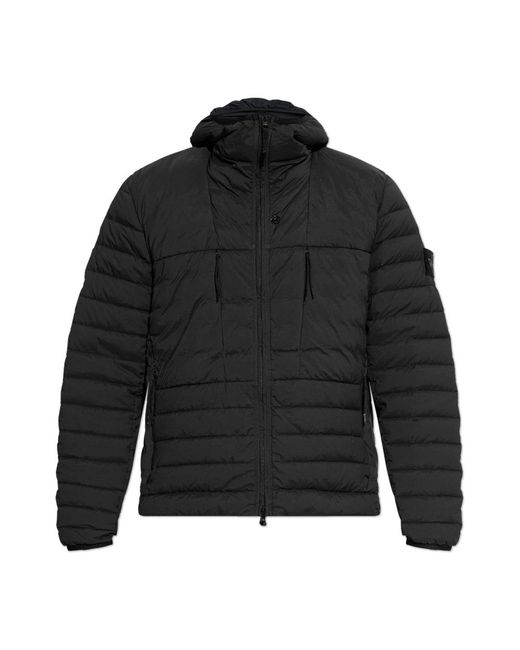 Stone Island Black Down Jackets for men