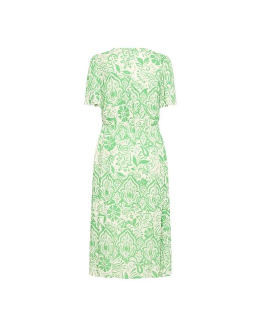 Ichi Green Midi Dresses
