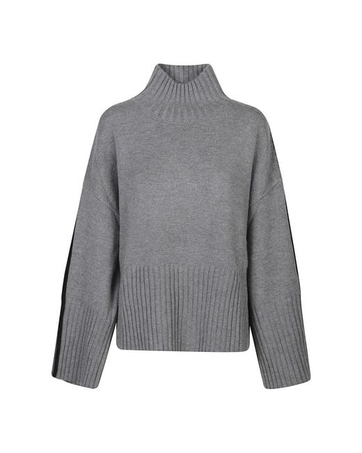 Pinko Gray Barbados Rollkragenpullover