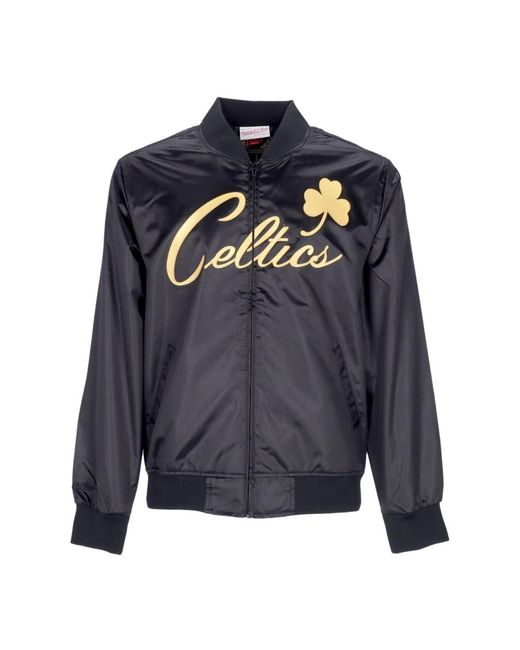 Mitchell & Ness Blue Bomber Jackets for men