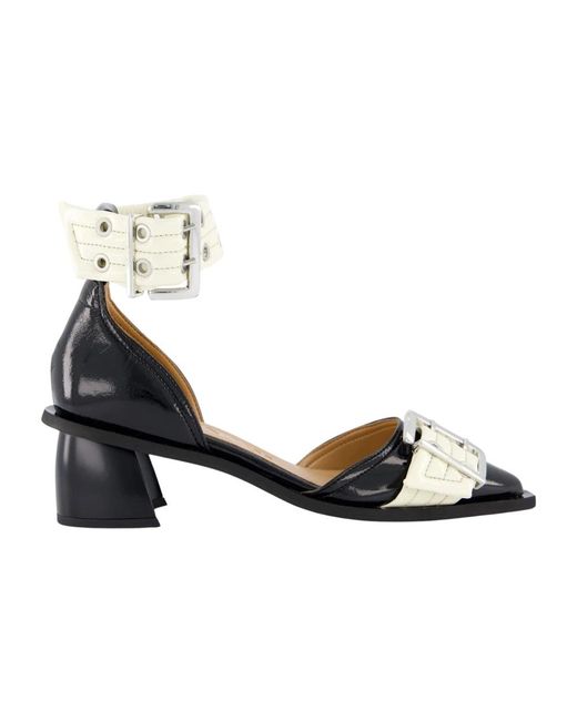 Pumps Ganni de color Metallic
