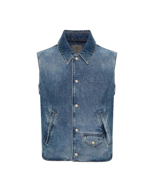 Givenchy Vests,blaue jacken für stilvolle outfits,blaue jacken für männer in Blue für Herren