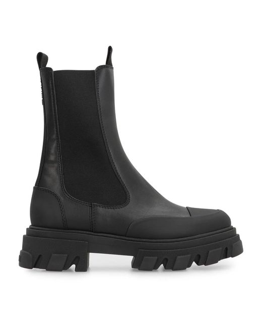 Ganni Black Chelsea Boots