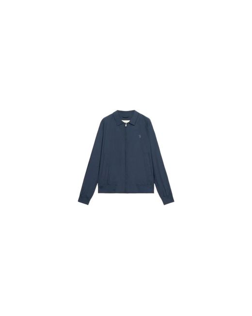 Trussardi Blue Bomber Jackets for men