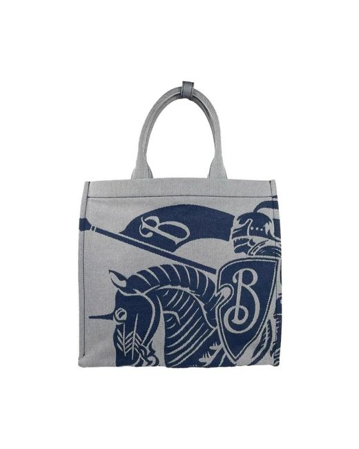 Tote Bags Burberry de color Blue