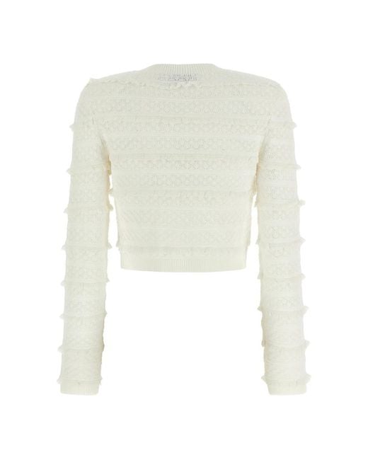 Self-Portrait White Tweed Jackets