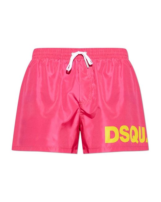 DSquared² Pink Beachwear for men