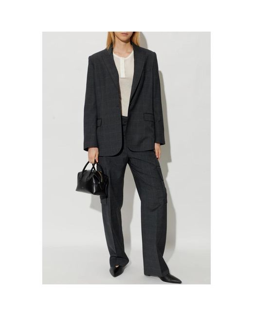 Straight Trousers IRO de color Black