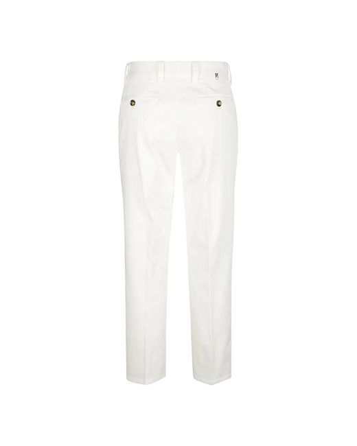 Trousers > slim-fit trousers PT Torino en coloris White