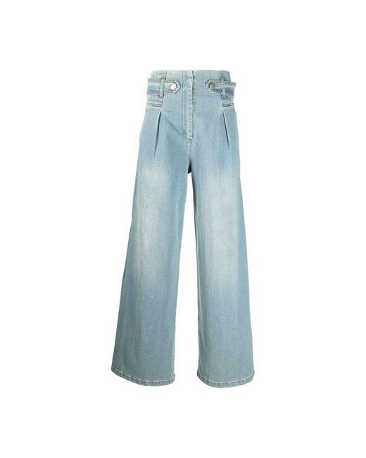 Pantalon en jean Jean Jucca en coloris Bleu Femme Vêtements Jeans Jeans coupe droite 