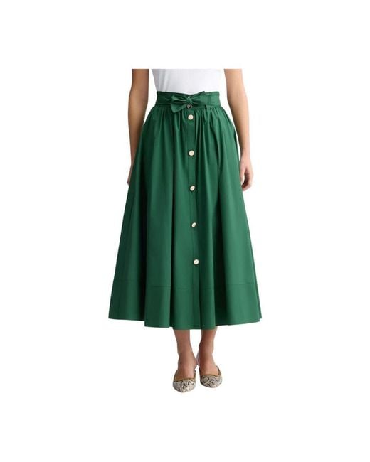 Liu Jo Green Midi Skirts