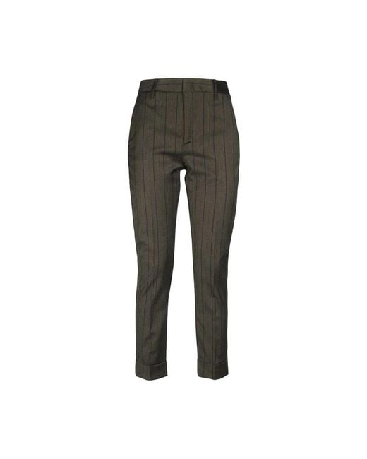 Dondup Gray Slim-Fit Trousers