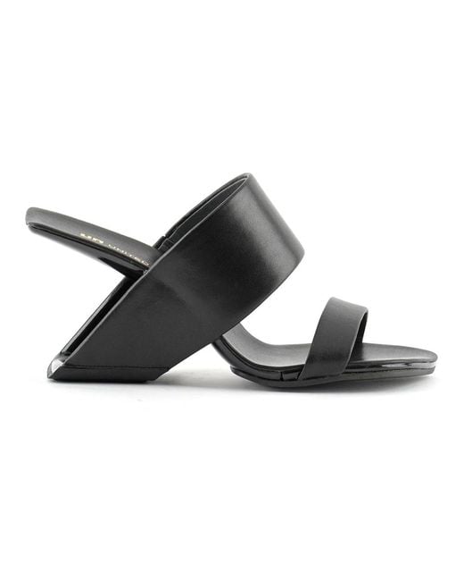United Nude Black Heeled Mules