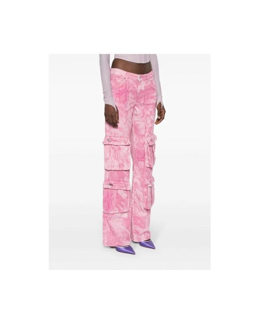 Blumarine Pink Wide trousers