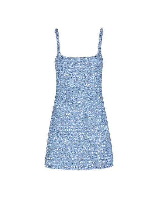 Jonathan Simkhai Ziva Mini Jurk in het Blue