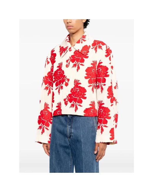 Dries Van Noten M.W. Jas in het Red voor heren
