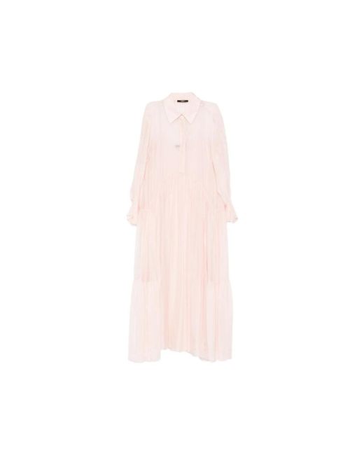Seventy Maxi Jurk in het Pink