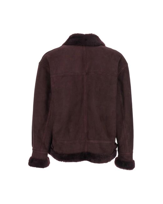 Arma Bordeaux Sano Merino Wildlederjacke in Purple für Herren